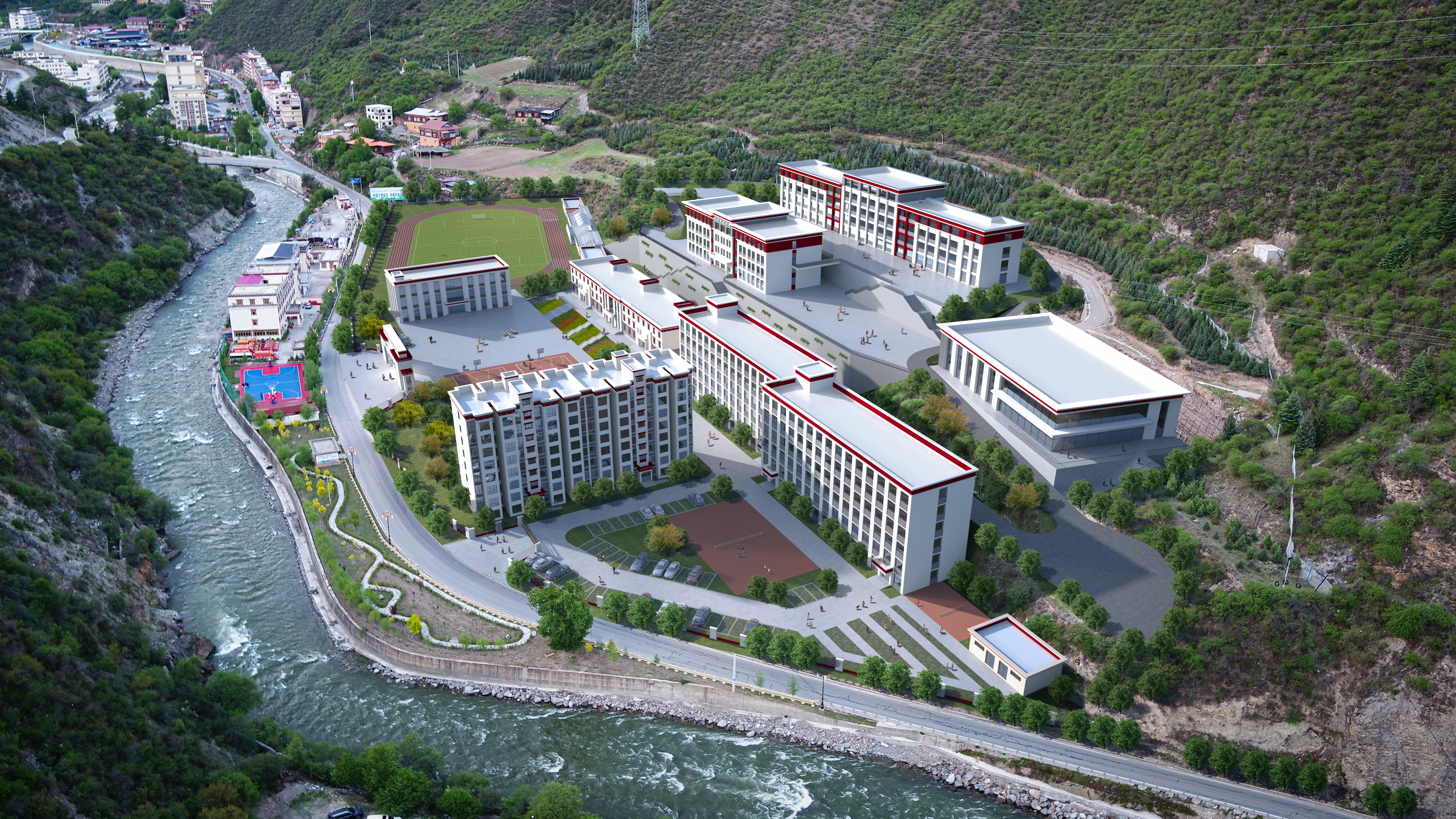 捐資1900萬(wàn)支持白玉縣第二中學(xué)修建。